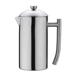 Café Stal Originals Cafetière à Piston en Acier Inoxydable 18/10, Finition Satinée, 8 Tasses Expresso