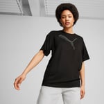 Puma Womens EVOSTRIPE T-shirt - Black - Size Small