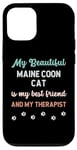 Coque pour iPhone 12/12 Pro Maine Coon Cat, maman, père, propriétaire, amoureux, thérapeute et ami