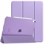 TiMOVO Coque pour iPad Air 13 Pouces M2 2024, Étui Fine avec Support pour iPad Air 13 Pouces, Support Touch ID, Étui Auto Sommeil/Réveil avec Dos Translucide pour iPad Air 13, Taro Violet