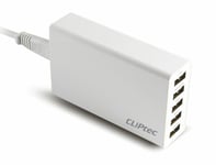 CLiPtec® 5 Port USB Mains charger 3.5A any USB charge device - Galaxy Tabs S4 S5