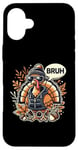 Coque pour iPhone 16 Plus Pinceau à dinde Funny Cool pour Thanksgiving, automne