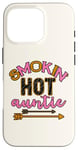 Coque pour iPhone 16 Pro Smoking Hot Aunt Jaune Rose Femme Sexy Aunt