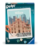 Ravensburger – CreArt 24x30 cm– Milan – Loisir créatif – Peinture par numéros – Adulte – Activité détente et créative – Dès 12 ans – 23588 – Version française