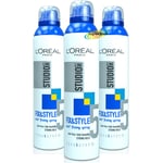 3x Loreal Studio Line Fix & Style Strong Hold #5 Fixing Hair Spray 250ml