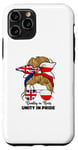 iPhone 11 Pro Half Britain And Polish British UK Poland Flag Girl Women Case