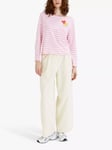 Chinti & Parker Little Miss Sunshine Breton Stripe Top, Pink/Multi