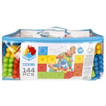 ColorBaby 47792 Blocs de Construction pour Enfants, Comprend 144 pièces Maxi, Grande Taille, Couleurs diverses, Jeux éducatifs, Jouets pour Enfants, à partir de 18 Mois