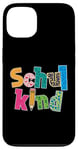 Coque pour iPhone 13 Inscription scolaire colorée