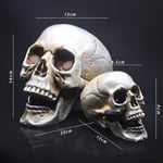 Skull Decor Prop Skeleton Head Muovi 1:1 Malli Halloween Style Haunted House Party Kodinsisustus Pelitarvikkeet Korkealaatuiset