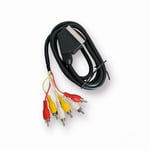 Merlotti 80.958 Câble Fin Audio/Vidéo 6 Rca Plug Péritel 21 Pôles 1,50 M Noir