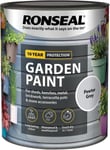 Ronseal Garden Paint Metal Wood Brick Stone Shed Furniture 750ml - Pewter Grey