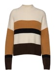 IBEN Vide Sweater Stg Stickad Tröja Brun [Color: OFF WHITE ][Sex: Women ][Sizes: L,XL ]