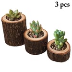 Jardinières En Bois Créatif 3 Pièces Pots De Fleurs Succulentes Pots De Fleurs Succulents Pour La Décoration De La Maison