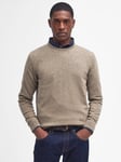 Barbour Essential Lambswool Crew Knit Jumper, Fossil