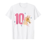 Horse 10th Birthday Ten Bday 10 Year Old Birthday Girl T-Shirt