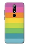 Rainbow Pattern Case Cover For Nokia X5, Nokia 5.1 Plus