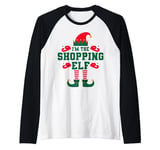 Matching Family I'm The Shopping Elf Christmas Raglan Baseball Tee