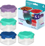 Sistema Knick Knack Pack TO GO Small Food Containers | Stackable Storage with |