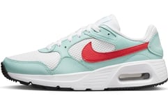 NIKE Women's WMNS AIR MAX SC Sneaker, White/LT Fusion RED-Jade ICE-Black, 8 UK