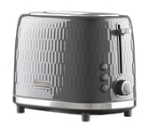 Daewoo Hive Collection, 2 Slice Toaster, Easy Cleaning, Safety Features, Cord Storage, High Lift Lever, Browning Controls, Defrost, Reheat, Cancel Functions, Part Of A Collection, Grey