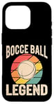 Coque pour iPhone 16 Pro Boule de pétanque vintage Legend Retro Sports