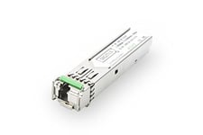 DIGITUS Module SFP Gigabit - 1,25 Gbit/s - Compatible HP & HP Aruba - Mini GBIC - pour Fibre Optique monomode - LC Simplex - Bidirectionnel - TX1550/RX1310nm - Portée 20 km - Plug & Play