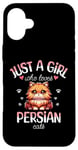 Coque pour iPhone 16 Plus Fille Qui Aime Les Chats Persans Adore Chat Persan