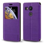 LG Nexus 5X Case, Wood Grain Leather Case with Card Holder and Window, Magnetic Flip Cover for LG Nexus 5X