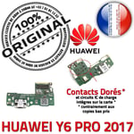 Huawei Y6 PRO 2017 PORT de Charge ORIGINAL Micro USB Nappe Prise Câble Chargeur