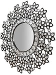 Biscottini - Miroir à Suspendre Diamètre 50 cm - Miroir de Porte - Décoratif - Chambre - Mur - Élégant