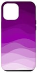 Coque pour iPhone 12 Pro Max Simple dégradé violet ondulé