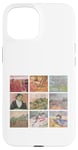 Coque pour iPhone 15 Van Gogh – Couleur rose – Œuvre d'art vintage rétro