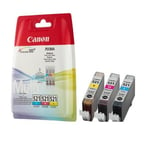 Canon CLI-521 CMY Ink Cartridges Tri Colour Pack Genuine Sealed for iP3600 BOXED