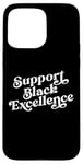 Coque pour iPhone 15 Pro Max Soutenez l'excellence du noir