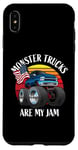 iPhone XS Max Monster Trucks Are My Jam Funny 4x4 Monster Truck Cartoon Case