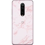 Mobilskal till Xiaomi Mi 9T Pro  med Rosa Hjärta motiv