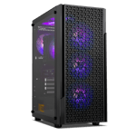 Boîtier PC Nox Infinity Beta SemiT ATX avec flux d'air optimal et fenêtre en verre trempé - Neuf