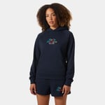 Helly Hansen Core Graphic Hettegenser Dame Marineblå Xs