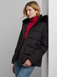 Lauren Ralph Lauren Hooded Puffer Jacket, Black