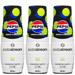 3x Sodastream PepsiMax Lime Sirop d'eau gazeuse sans sucre 440ml