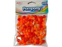 Brewis Pomponger Pom32 1Cm Orange Nyanser 100St