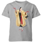 T-Shirt Enfant Disney Cruella D'Enfer 101 Dalmatiens - Gris - 9-10 ans - Gris