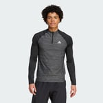 adidas Gym+ Training 3-Stripes 1/4-Zip Long Sleeve Long-Sleeve Top Men