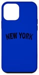 iPhone 12 mini Vintage New York Black Text Apparel Case