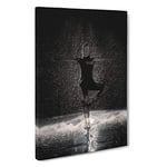 Dancing in the Rain in Abstract Canvas Print for Living Room Bedroom Home Office Décor, Wall Art Picture Ready to Hang, 30 x 20 Inch (76 x 50 cm)