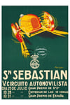 AUTO CIRCUIT SAN SEBASTIAN R0371 - POSTER HQ 40x60cm d'une AFFICHE VINTAGE