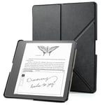 Etui en Cuir PU pour Kindle 10.2, Kindle 2022 étui Protecteur magnétique avec Support Pliable, Couverture de Livre pour 11ème génération Seulement - 2022, Veille/réveil Automatique - Noir