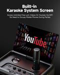 Ikarao Karaoke Machine for Adults, 10.1" Karaoke Tablet, 2 Self Charging Mics, &