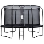 Trampoline Stratos med Premium Black Line Sikkerhetsnett 4,27 m